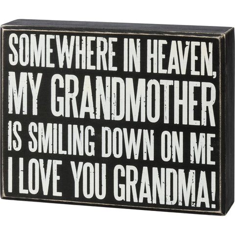 Box Sign - Love You Grandma