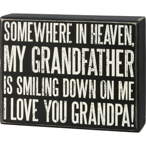 Box Sign - Love You Grandpa