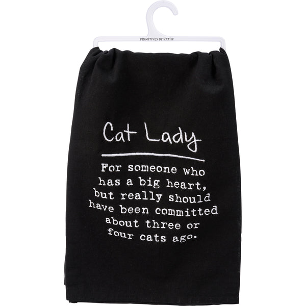 Kitchen Towel - Cat Lady Committed Four Cats Ago