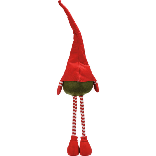 Large Christmas Shelf Sitter - Gnome - Standing Red Hat