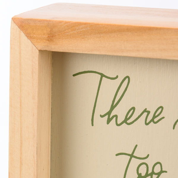 Inset Box Sign - There is Nothing Too Big for God