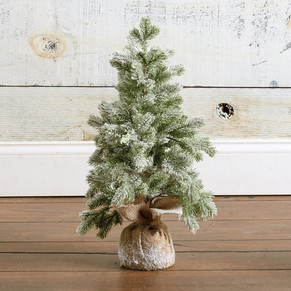 Snow Covered Tabletop Tree Décor - Large (21 inches)