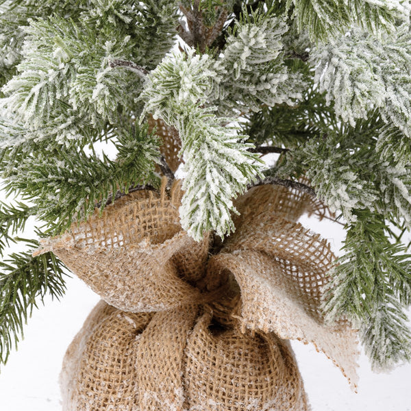 Snow Covered Tabletop Tree Décor - Large (21 inches)