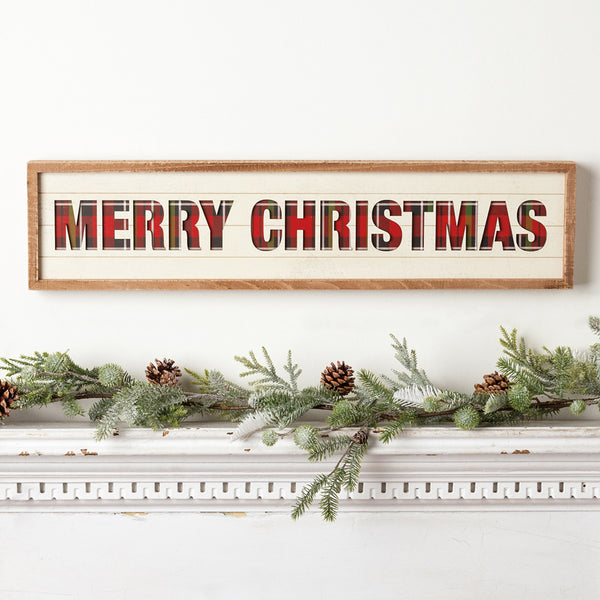 Merry Christmas - Large Inset Box Sign