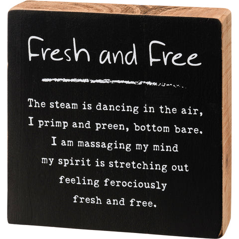 Block Sign - Fresh And Free