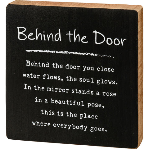 Block Sign - Behind The Door