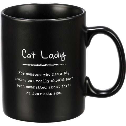 Stoneware Mug - Cat Lady