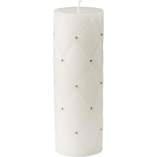 Graceful Unity Candle with Rhinestones