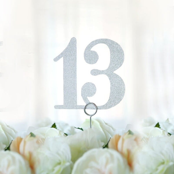 Glitter Table Numbers 13-24