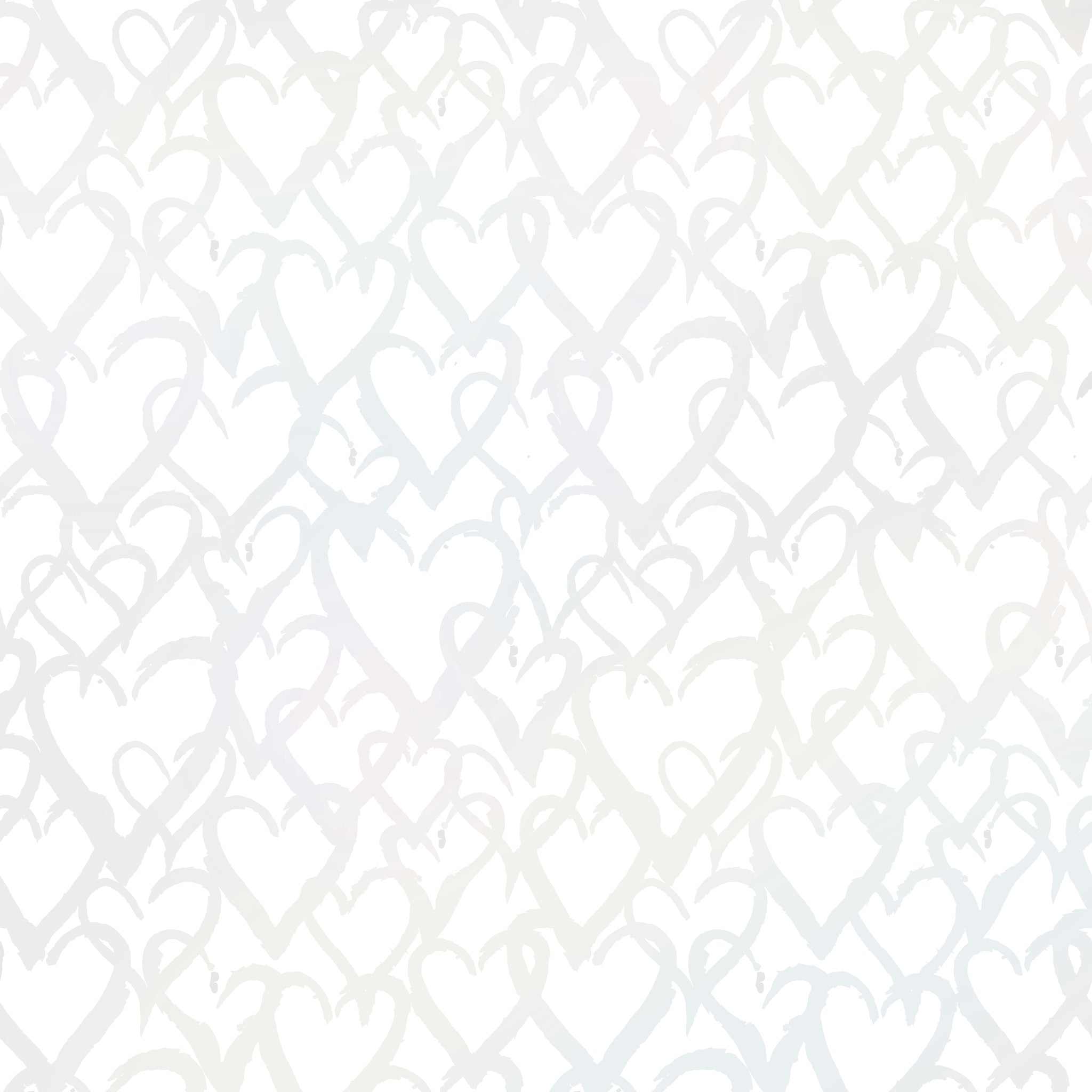 Gift Tissue - Pearl Hearts Tissue Paper - 5 ct
