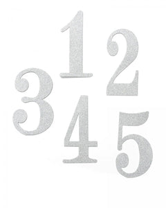 Glitter Table Numbers 1-12