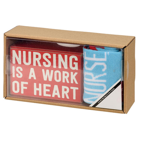 Box Sign and Sock Set - Nursing