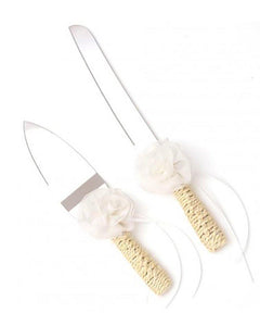 Organza Flower Cake Serving Set