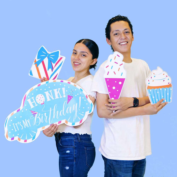 8 ct. Rainbow Birthday Yard Signs