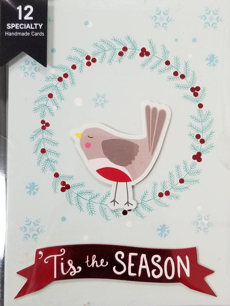Tis the Season -  Premium Handmade Boxed Holiday Cards - 12ct.