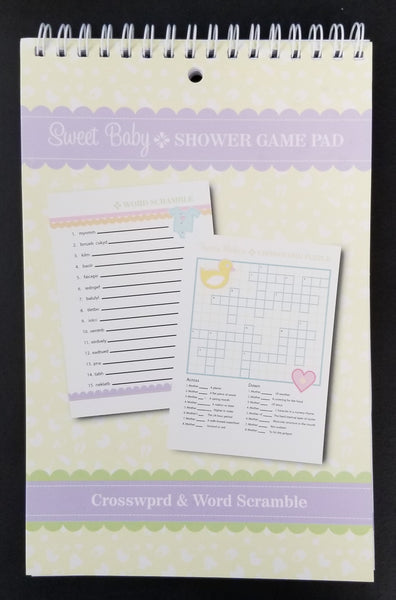 Baby Shower Game Pad - 2 Games for 25 people