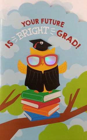 Handmade Graduation Greeting Card - Bright Future