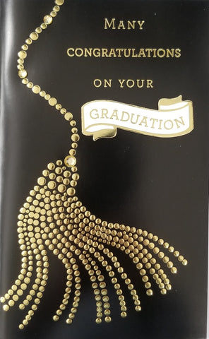 Handmade Graduation Greeting Card - Many Congratulations on your Graduation