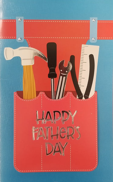Handmade Father's Day Greeting Card - Tool Belt