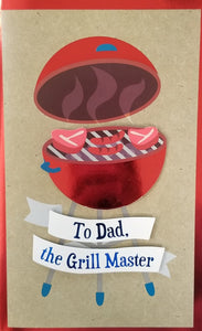 Handmade Father's Day Greeting Card - Grill Master