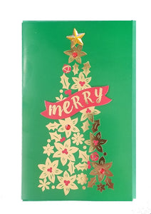 Handmade Christmas Greeting Card - Merry