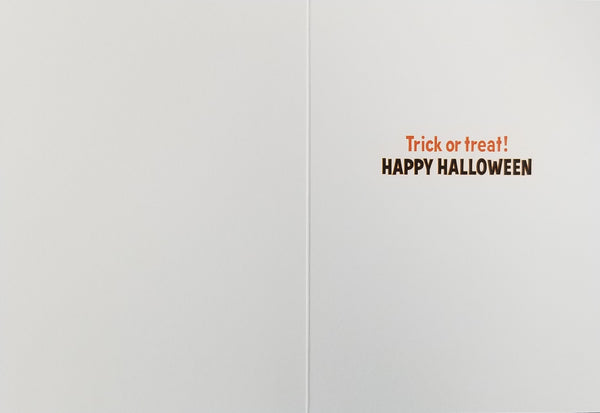 Halloween Greeting Card - Corgi with Pumpkin Mask