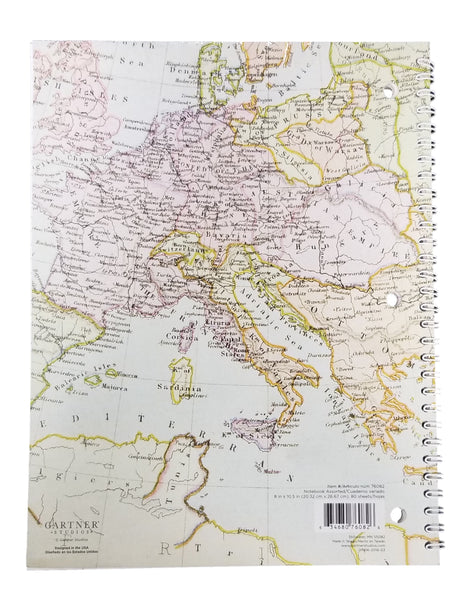 Cartography Spiral Notebook -  C'est La Vie