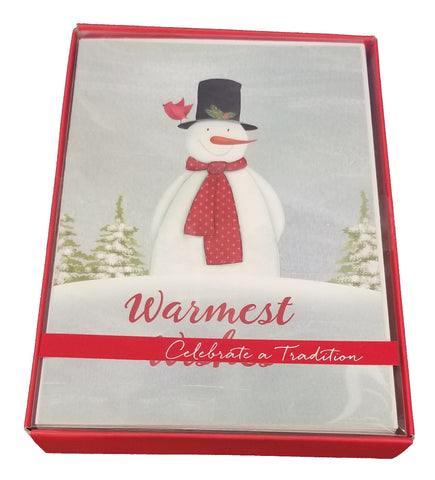 Warmest Wishes -  Premium Boxed Holiday Cards - 18ct.