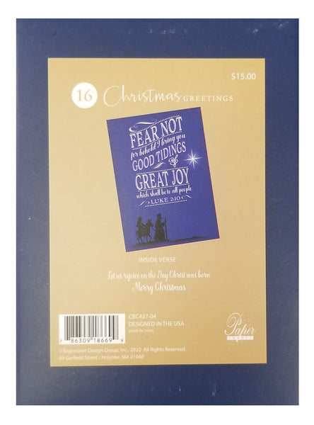 Good Tidings of Great Joy - Premium Boxed Holiday Cards - 16ct.