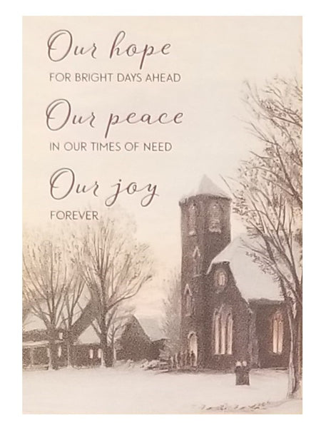 Our Hope Our Peace Our Joy - Premium Boxed Holiday Cards - 16ct.