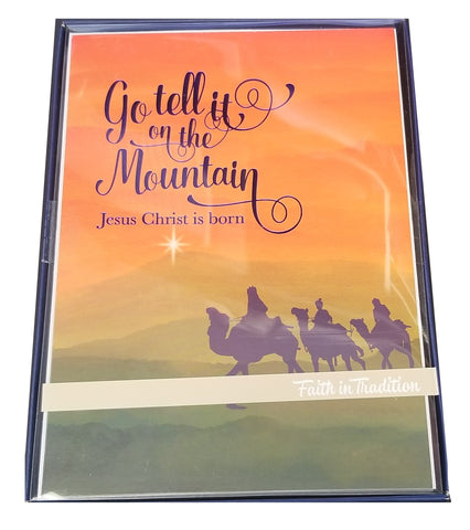 Go Tell It On The Mountain - Premium Boxed Holiday Cards - 16ct.