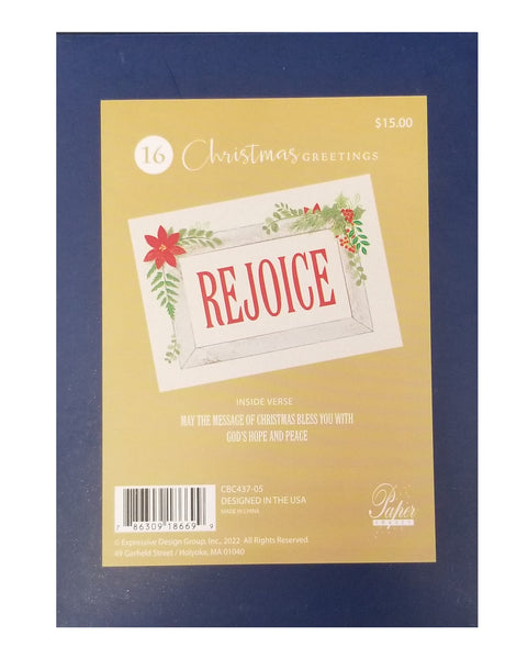 Rejoice - Premium Boxed Holiday Cards - 16ct.