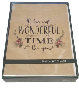 It's the Most Wonderful Time of the Year! - Premium Boxed Holiday Cards - 16ct.