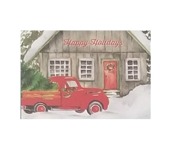 Vintage Happy Holidays - Premium Boxed Holiday Cards - 16ct.