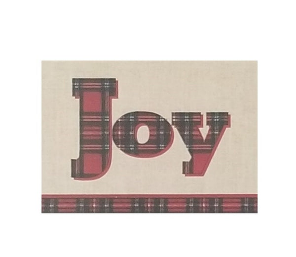 Burlap & Plaid Joy - Premium Boxed Holiday Cards - 16ct.