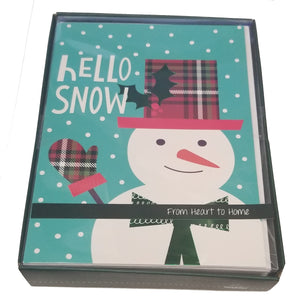 Hello Snow - Premium Boxed Holiday Cards - 16ct.