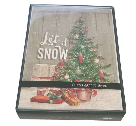 Let It Snow - Premium Boxed Holiday Cards - 16ct.