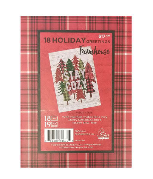 Stay Cozy - Premium Boxed Holiday Cards - 18ct.