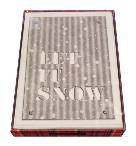 Let It Snow - Premium Boxed Holiday Cards - 18ct.