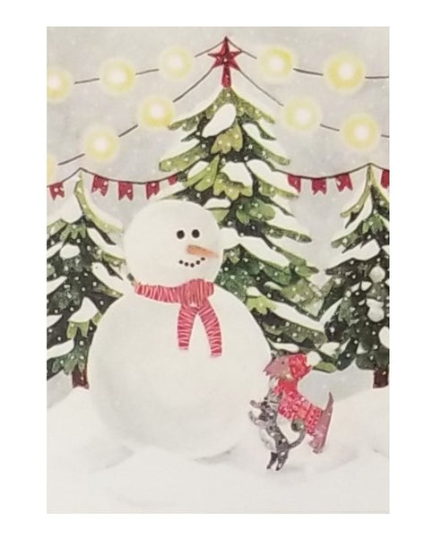 Building a Snowman - Premium Boxed Holiday Cards - 18ct.