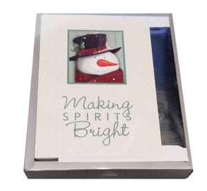 Making Spirits Bright - Luxury Boxed Holiday Cards - 18ct.