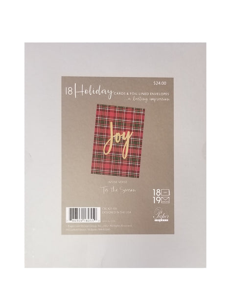 Joy - Luxury Boxed Holiday Cards - 18ct.