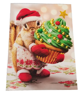 Christmas Greeting Card - Christmas Chipmunk