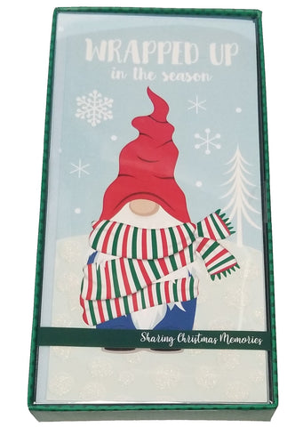 Snowman Gnome - Boxed Christmas Cards - 16ct