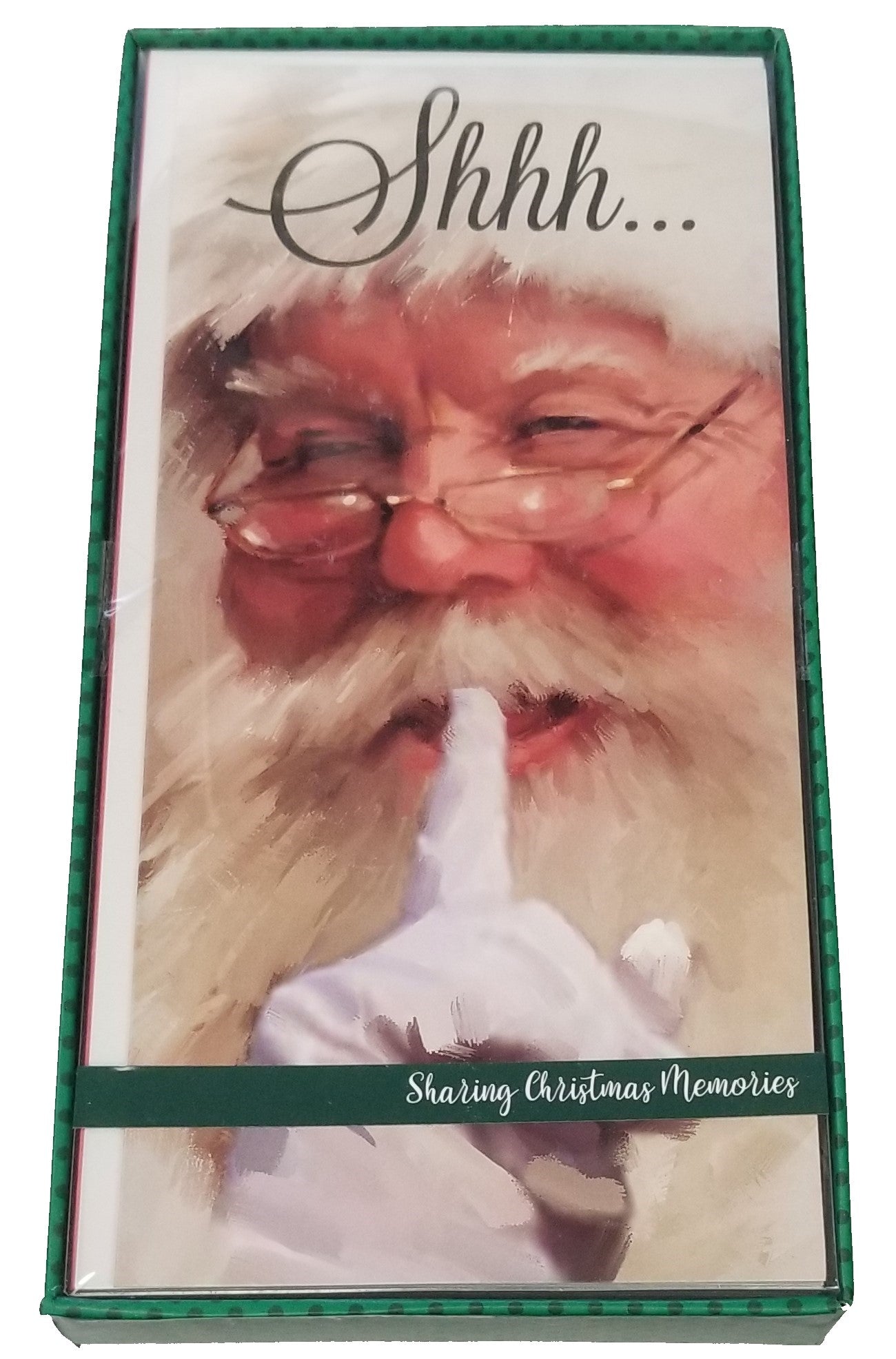 Shhh... Santa's Here - Boxed Christmas Cards - 16ct