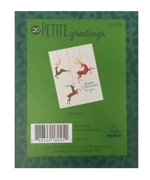 Merry Christmas To You - Petite Boxed Christmas Cards - Blank Inside - 20ct