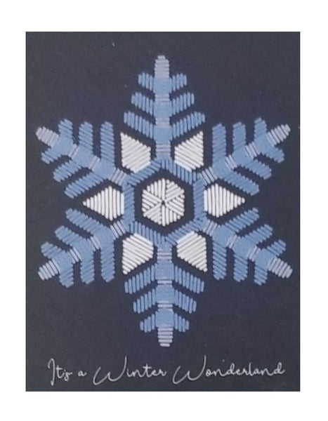 Woven Snowflake - Petite Boxed Christmas Cards - Blank Inside - 20ct