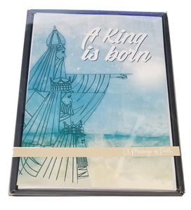 A King is Born - Religious Luxury Boxed Christmas Cards -  20ct