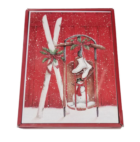Snow Day - Country Christmas Boxed Card Set -  20ct