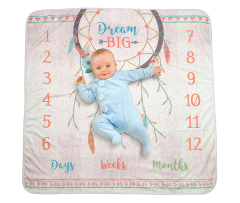 "Dream Big" Boho Baby Blanket